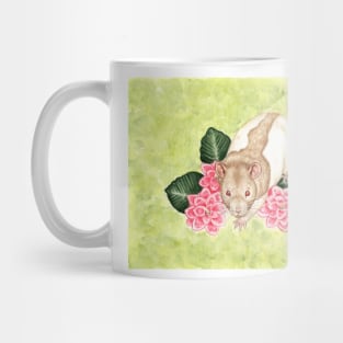 Hooded Rat with Flowers Mug